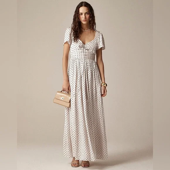chinese dress ladies J.crew Ikat prints maxi dress